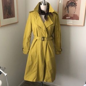 Ochre Yellow Mac Trench Coat - Soft Surroundings